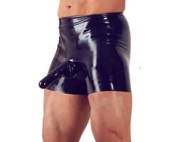 Latex Fetish Broek met Anaal Ballon en Sleeve