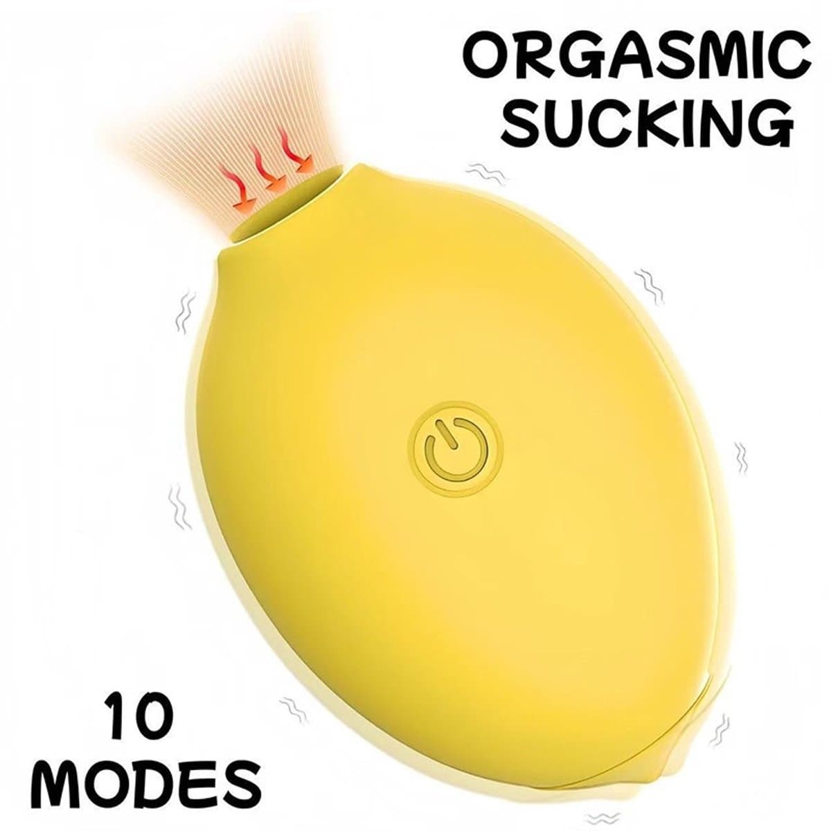 Citroen Vibrator - Clitoris Vibrator in Citroenvorm voor Vrouwelijk Intiem Plezier, Tepelvibrator, Clitoriszuiger, Citroenvormige Seksspeeltjes, Zuigende Clitoris Stimulator — afbeelding 1