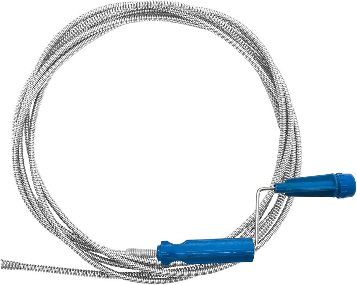 Pipe cleaning spiral 6 mm x 5 m, drain cleaner spiral (blue, 5 m) - ShopVlot — afbeelding 1