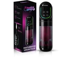 Desiredrops® Venom Pulse - masturbator voor mannen electrisch – Automatische Masturbator voor Mannen – Blowjob Simulator – verschillende intensiteiten – Luxe Sex Toy - masturbator voor man – masturbator voor mannen blowjob - Discreet