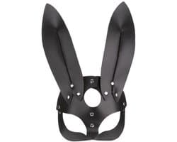 Go Go Gadget - Cosplay Masker - Sexy - Konijnenoren - Bunny - Gemaskerd bal - PU leer - Zwart - 1 stuk