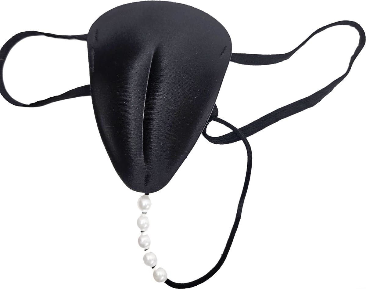 BamBella ® - Ondergoed - Heren LGBTQ string penis verbergen erotische string zwart — afbeelding 1