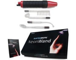 Kinklab Love Toy electronische stimulatie Neon Wand -black/red -Lila light Zwart/Rood