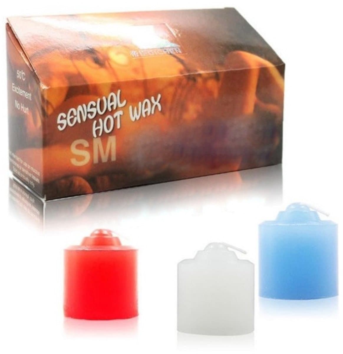 Nooitmeersaai - Hotwax Kaarsen set - 3 stuks - Rood/wit/blauw - Niet eetbaar — afbeelding 1