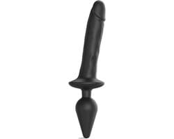 Strap-On-Me - Switch Plug-In - Dildo & Buttplug - Zwart - Maat L