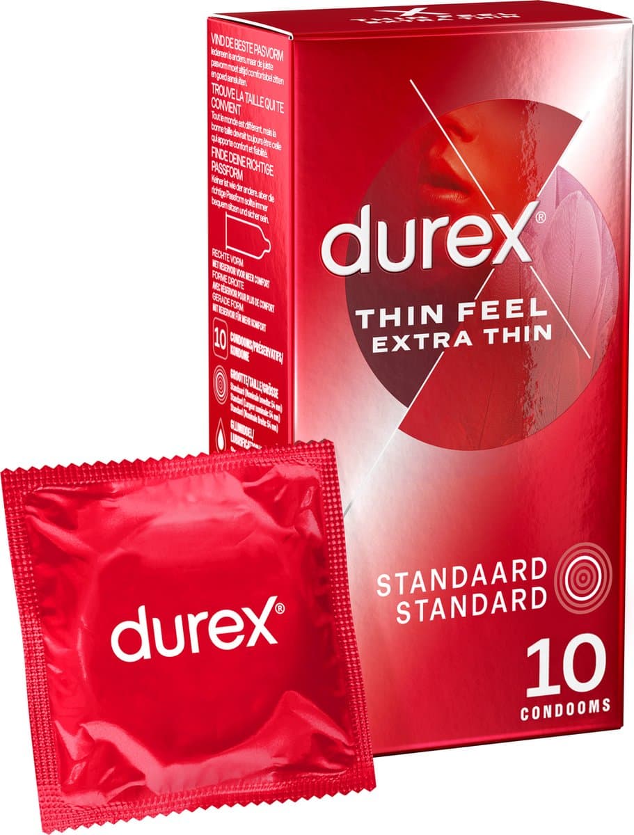 Durex - Condooms Thin Feel Extra Dun 10 st. — afbeelding 1