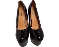 JUMEX-PLATEAU PUMP-BLACK-HEEL 15 CM-PLATEAU-6 CM-38