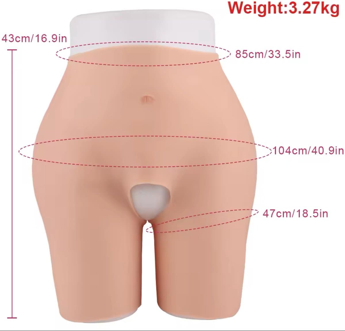 Siliconen bodyshaper- Big But- Cosplay- Travestie- Billen-Bodysuit — afbeelding 1