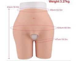 Siliconen bodyshaper- Big But- Cosplay- Travestie- Billen-Bodysuit