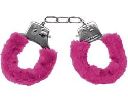 Scoby - Handboeien - Pluche Handboeien Set - BDSM - Erotisch Speeltje - Met Slotje en 2 Sleutels - Roze