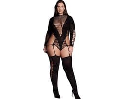 Kalyke XXIII - Bodystocking met Turtleneck - Plus Size