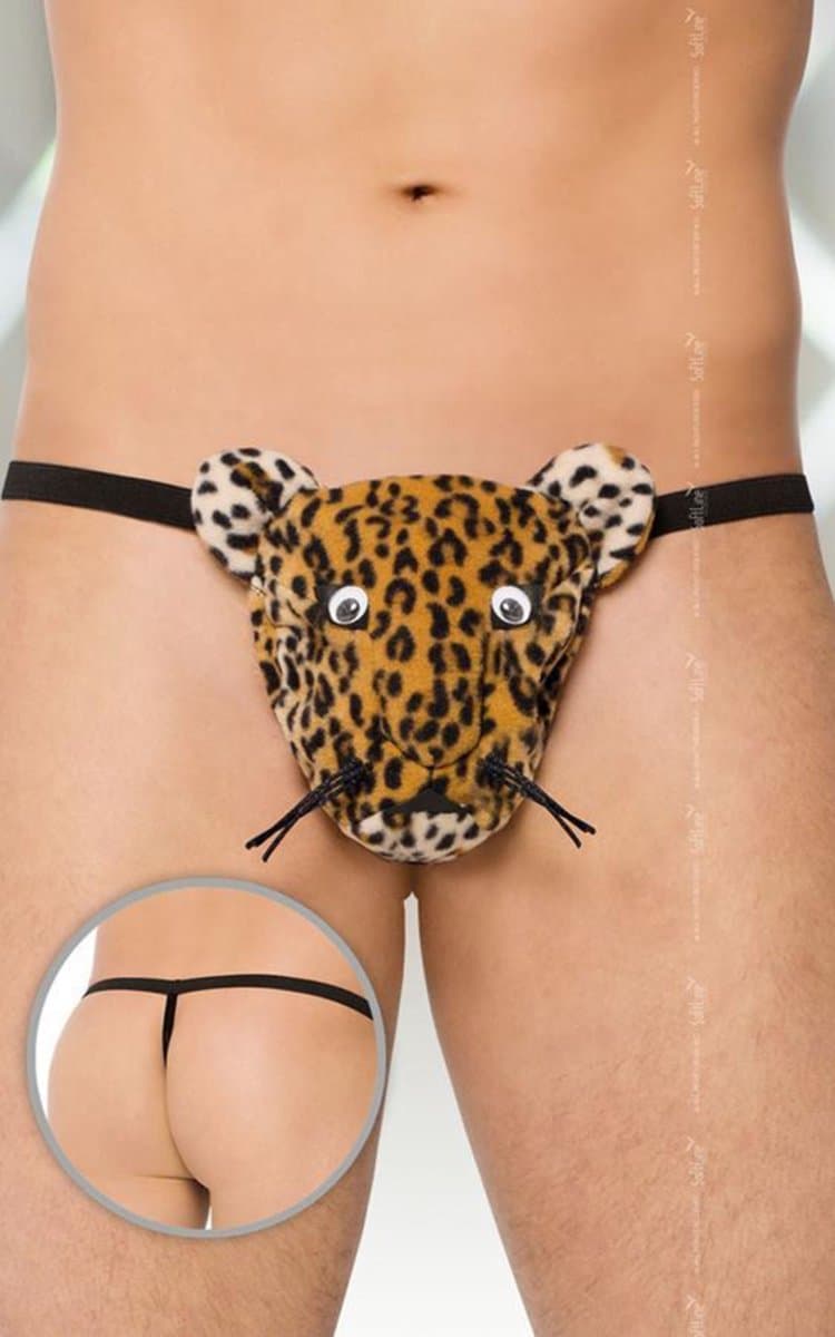 Softline Collection - Grappig panteren string voor heren S t/m L — afbeelding 1