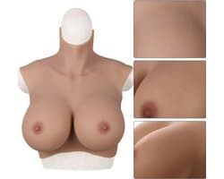 Siliconen borsten- H Cup- 7000 gram-Nep borsten- Plus Size- Travestie-Cosplay- L-XL maat-Crossdresser-Travestie-Breastplate-Big Boobs-