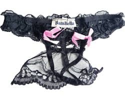 BamBella ® - String Kruisloos Kant - One size - Sexy Roze Erotische onderbroek Heren