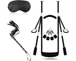 Aura® Sex Schommel - Sex Swing Extra Stevig – Seksschommel – Seksspeeltjes voor Koppel – Seks Schommel BDSM – Erotiek Toys - Vastbinden Vrouwen - Porno Schommel - Neuken - Sex Sling – Love Swing – Discreet Verpakt - Zwart - 32cm x 25cm x 11cm