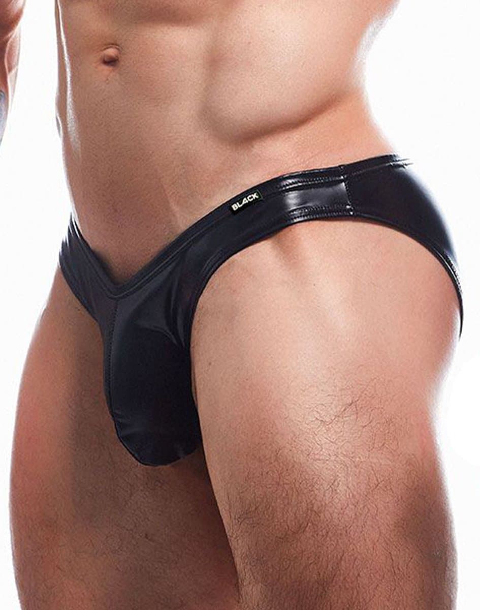 Cut4Men - Sexy Wetlook Herenslip - Boost - Zwart XL — afbeelding 1
