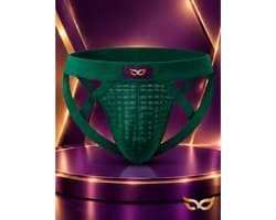 MySecretNL Deluxe Jock - Erotische jockstrap - 100% Katoen - Groen - Maat L