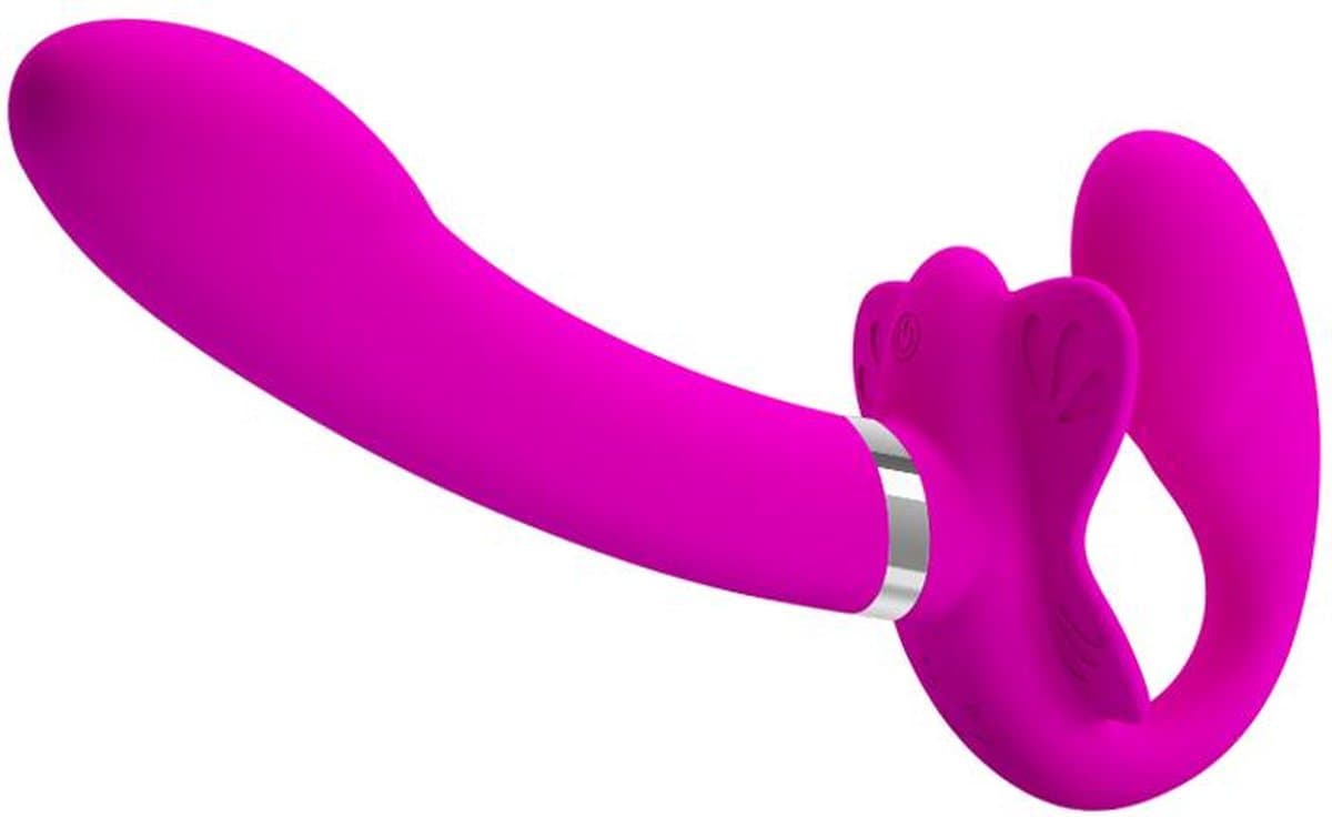 Pretty Love Valerie - Strap-on Vibrator - Strapless - Roze - USB Herlaadbaar - Waterproof — afbeelding 1