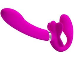 Pretty Love Valerie - Strap-on Vibrator - Strapless - Roze - USB Herlaadbaar - Waterproof