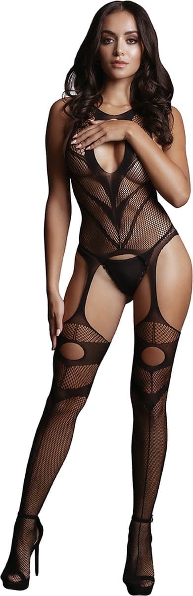 Suspender Bodystocking - One Size — afbeelding 1