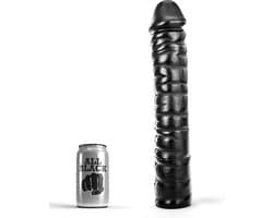 All Black - Extra Grote Zwarte Dildo - 38 cm - Zwart