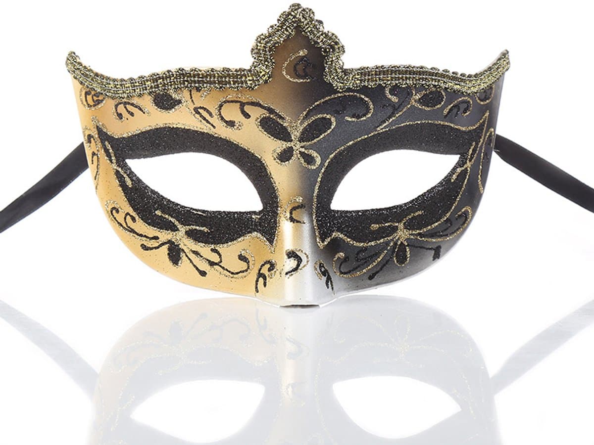 Gemaskerd bal kant masker taart half gezicht dames dragen masker, 1 stuk, zwart — afbeelding 1