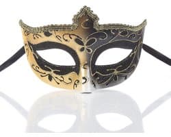 Gemaskerd bal kant masker taart half gezicht dames dragen masker, 1 stuk, zwart