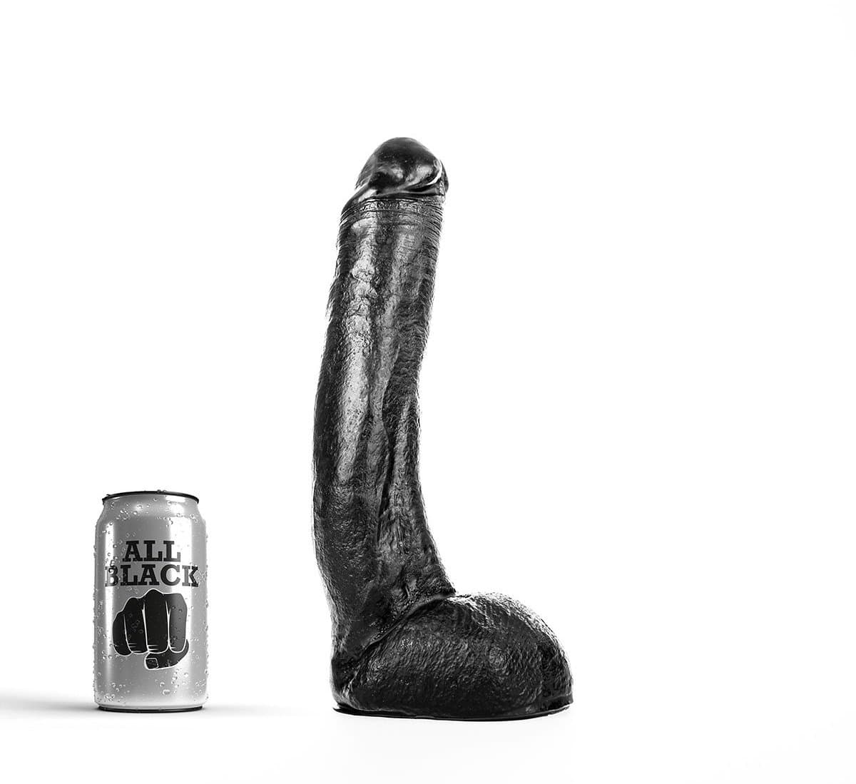 All Black Anaal Dildo 26 x 5 cm - zwart — afbeelding 1