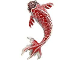 Stalen pin sieraden broche mooie goudvis., Metaal
