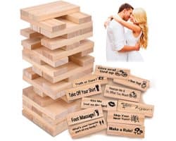 Lust Tower spelletjes voor volwassenen - ondeugende 48 stuks stapelblokken voor koppels