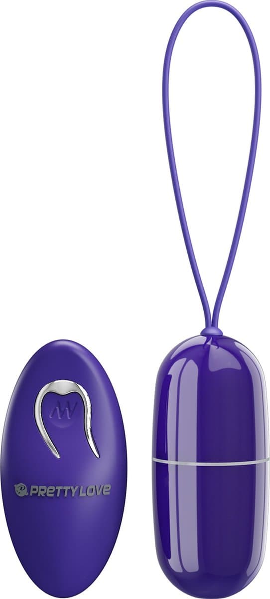 Pretty Love - Arvin - Vibrerend Eitje met Afstandsbediening - Paars — afbeelding 1