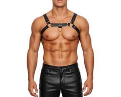 AIEOE Men's Leather Harness Adjustable Body Chain Chest Harness Fetish Sexy Underwear Clubwear Party Outfit Cosplay - ShopVlot
