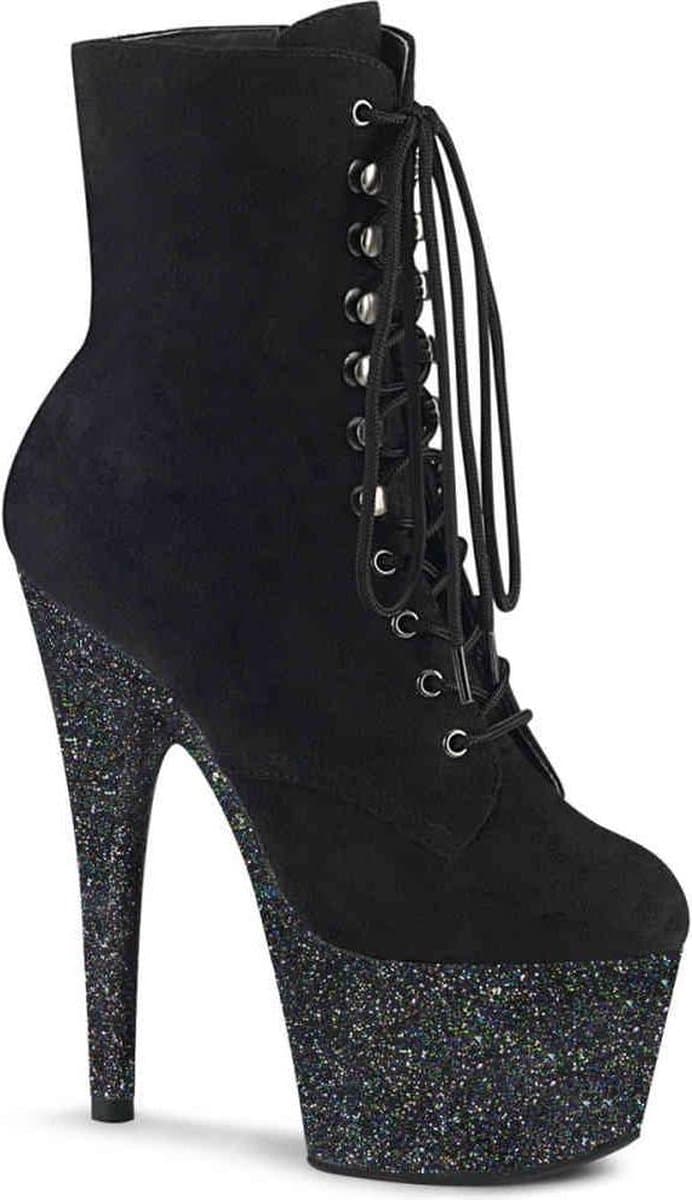 Pleaser Enkellaars -36 Shoes- ADORE-1020FSMG US 6 Zwart — afbeelding 1