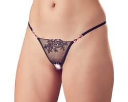 Cottelli Collection Sexy String Met Strass Steentjes En Open Kruisje
