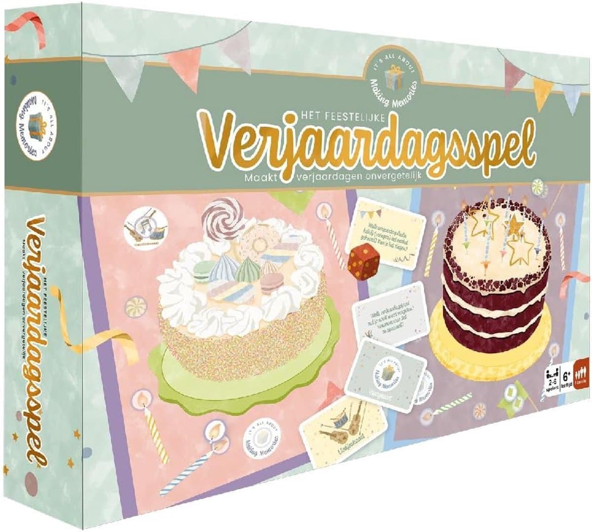 Verjaardagsspel - Gezelschapsspel - Feestelijke Spelletjes - Interactieve Opdrachten - 28 x 20 x 5 cm - Multicolor — afbeelding 1