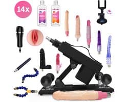 Rhoades Neukmachine met 14 Accessoires - Dildo's - Pocket Pussy - Glijmiddel - Toycleaner - Camera Telefoonhouder - Meest Uitgebreide Sex Machine in de Benelux - Unisex - Fuck machine - Fuckmachine - Seksmachine - Sexmachine - Discreet Verzonden