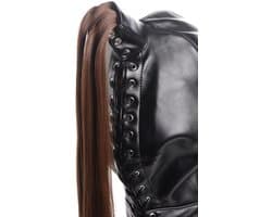 Bondage Hoofd Masker Met Paardenstaart
