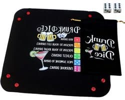 Feestspellen Set - Activiteitenspel - Sociale Interactie - Inclusief Dienblad - 25x25x2 cm - Meerkleurig