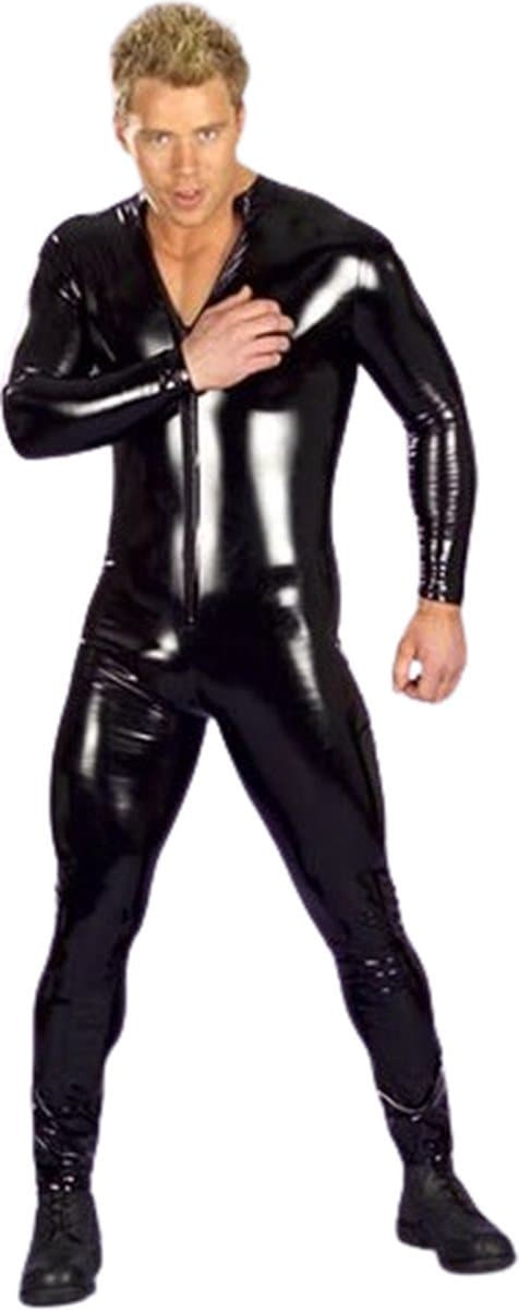 Wetlook bodysuit plus size - 3XL en 4XL - Latex - Jumpsuit lange mouw — afbeelding 1