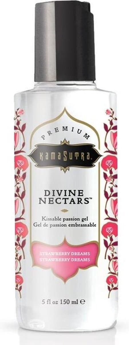 Divine Nectare Likbare Massageolie - Aardbei — afbeelding 1
