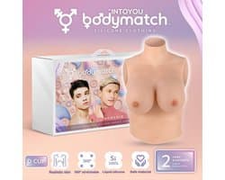 Bodymatch - Booskin - Realistische Siliconen Borstprothese - Lichte Huidskleur D