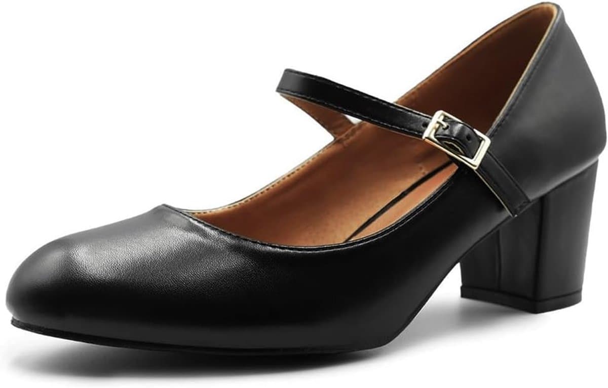 Dames Mary Jane Pumps Plat - Elegante Ronde Neus Comfortabele Sluiting — afbeelding 1