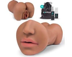 DailyPlay Pocket Pussy voor Man - 3 in 1 – Blowjob Masturbator met Billen en Kunst Vagina – Sex Toys Mannen en Koppels – Nep Kut