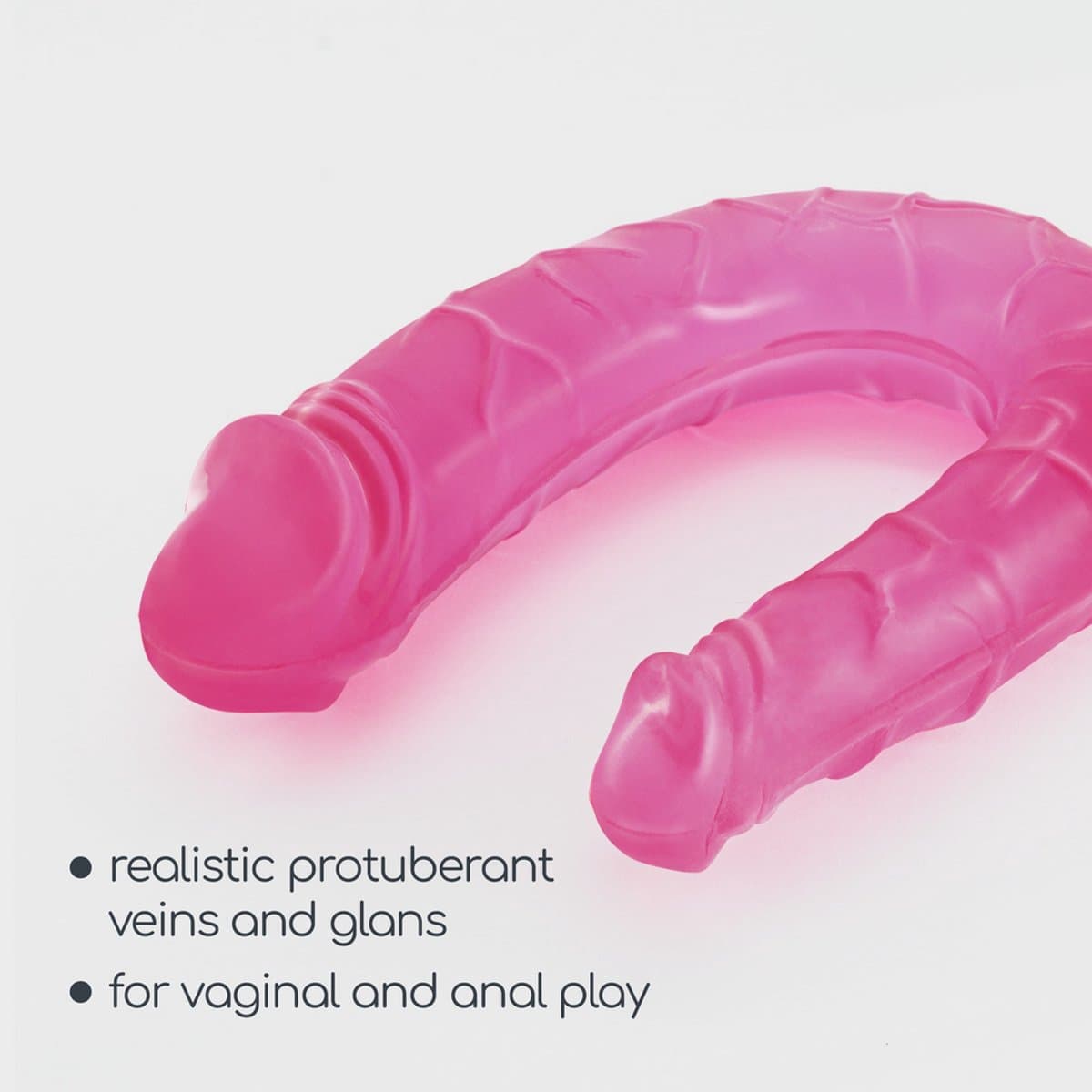 Deep Diver - Double Dildo with Anal Lubricant - 1.7 fl oz / 50 ml - Pink — afbeelding 1