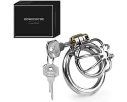 DOWO® - Mini Locker - Kuisheidskooi - Chastity cage - Peniskooi - Hemisferisch - Staal - 50 mm