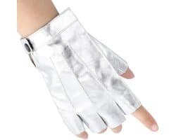 Handschoenen Vingerloze Rijden Punk Mannen Wanten Steampunk Gothic Retro Lederen Palm Motorfiets Handhandschoenen voor Vrouwen Mannen Prestaties Kostuum Cosplay