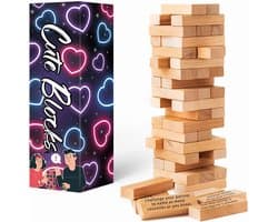 Romantisch Spannend Spel voor Koppels - 54 Uitdagende Stapelblokken voor Date Night