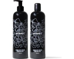 HEROES Siliconen Glijmiddel inclusief DOSEERPOMP - 2 x 500ml | NIEUW!