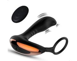 Intenz® - Luxe Prostaat Vibrator - Anaal Vibrators voor mannen - Cockring - Met afstandsbediening – Prostaat Stimulator – Sex toys voor mannen - Zwart