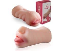 Lana Realistische 2 in 1 Masturbator Voor Man – Pocket Pussy – Sex Toys Mannen – Kunstvagina en Mond – Blowjob - Masturbator